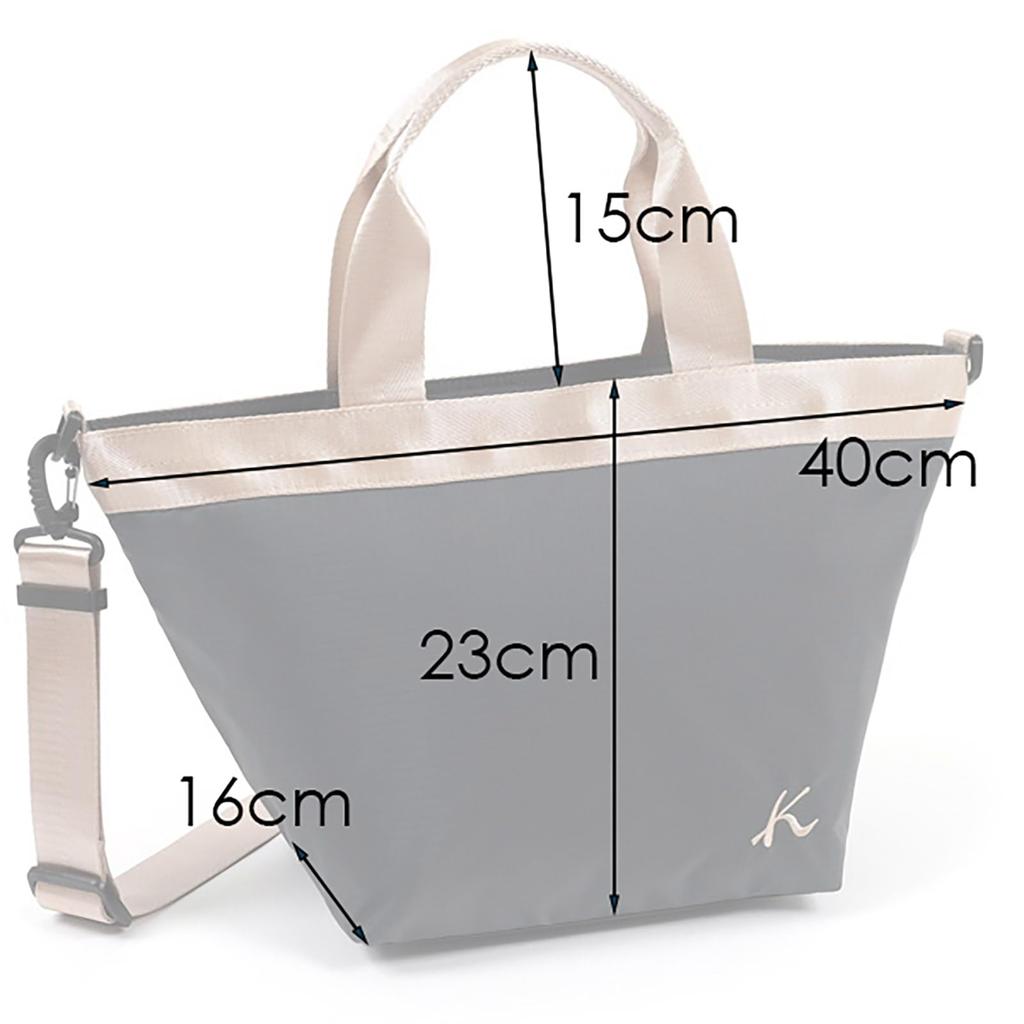 Слегка полиэстеровая тканевая сумочка Синяя 80251 [Kitamura] водоотталкивающая 2-сторонняя R-0768 Женская Серая/Сапфировая