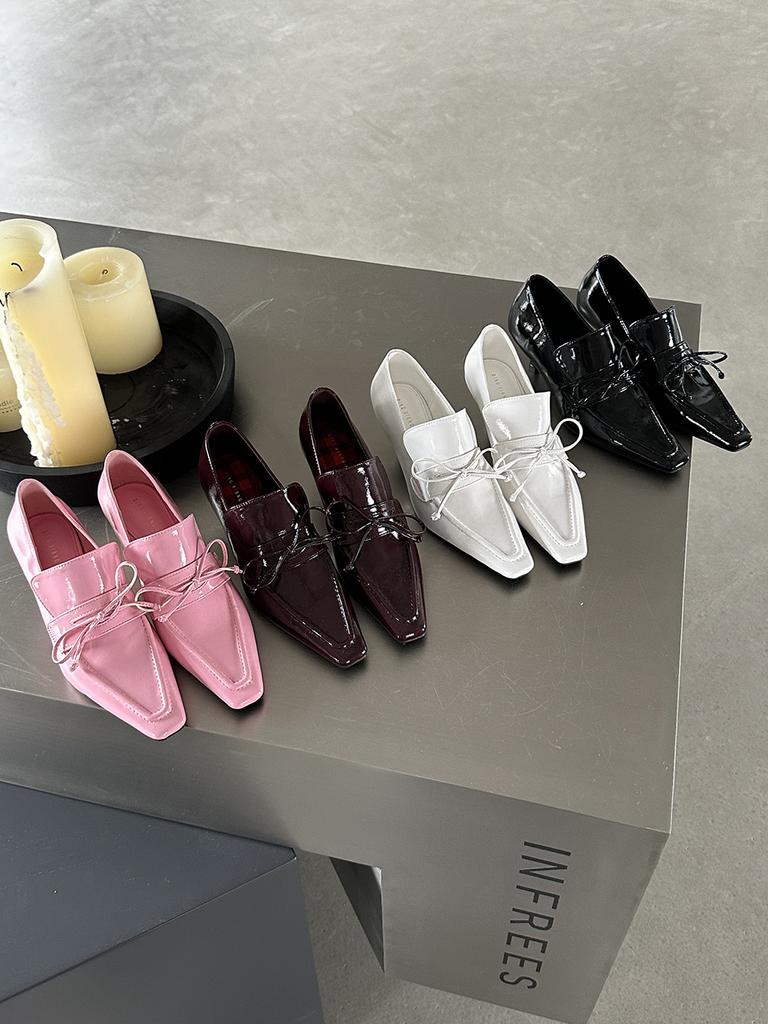 Fashion Round Toe Women Pumps Shallow Slip On Thin High Heels Bow Design Stiletto Dress Shoes Fashion Party Pumps 2024 News 35-39