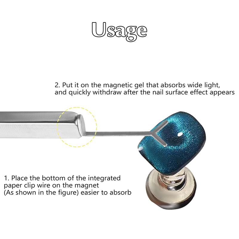 S/L Магниты для нейл-арта, скрепки, магниты "кошачий глаз", железная проволока для создания форм сердца на ногте 1/3/10 шт. Инструмент с эффектом полировки "кошачий глаз"