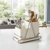 Countertop Type Cutlery Storage Rack Wall Mounted Spoon Fork Drainage Shelf Utensil Holder  Forks