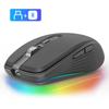 Оригинальная беспроводная мышь FMOUSE M303 Type-C Bluetooth 2,4G, двухрежимная перезаряжаемая мышь RGB, USB-приемник, 4 точки на дюйм, регулируемый