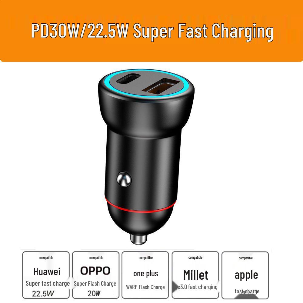 Dual USB Car Charger with Fast Charging & 200W Negative Ion Air Purifier