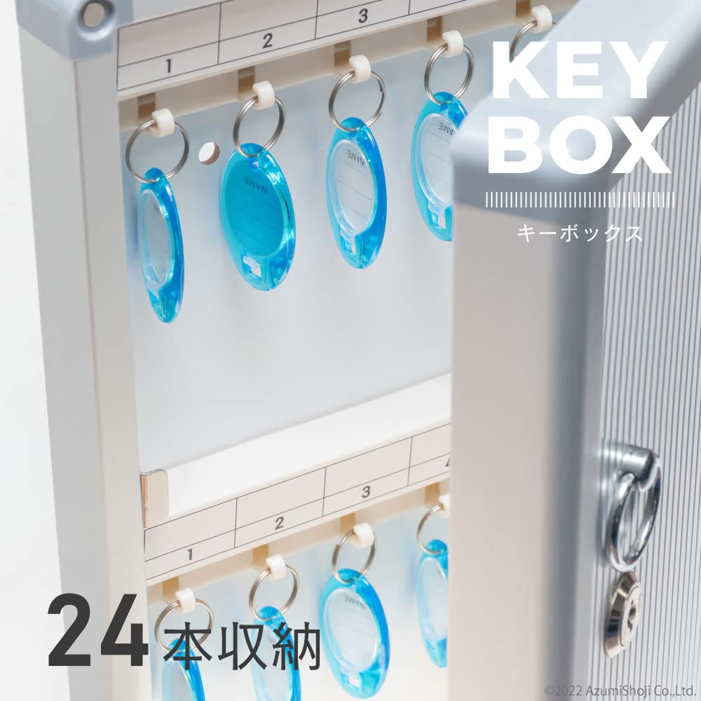 Key Holds 24 Storage Name Entry Lost Wall Office Commercial Security Key Case A-ITEM Box, Keys, Box, Space, Prevention, Hanging, Supplies, Use,