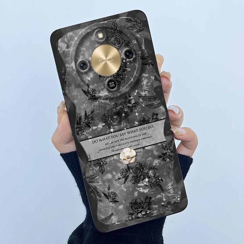 Чехол для Honor X9d 5G MTN-NX1 Модный Минимализм Масляная Живопись Цветочный Силиконовый Мягкий Чехол для Телефона Новый Дизайн Ударопрочная Задняя Крышка