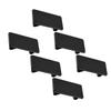 6Pcs Black ABS Rectangular Rocker Switches Panel Blank in Hole Plug Cover Bracket Filler for Standard Switches Pushbutton Switches 3