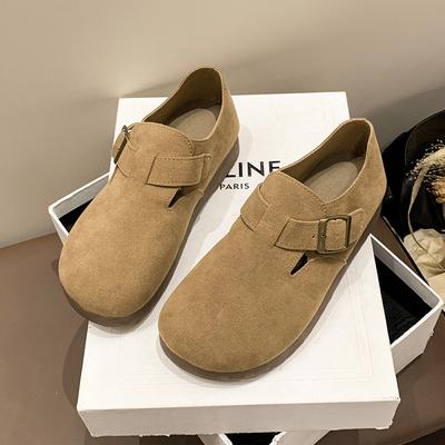 Женская обувь 2025 новая весна и осень модная универсальная в иностранном стиле туфли-лодочки японская уродливая милая обувь обувь Doudou