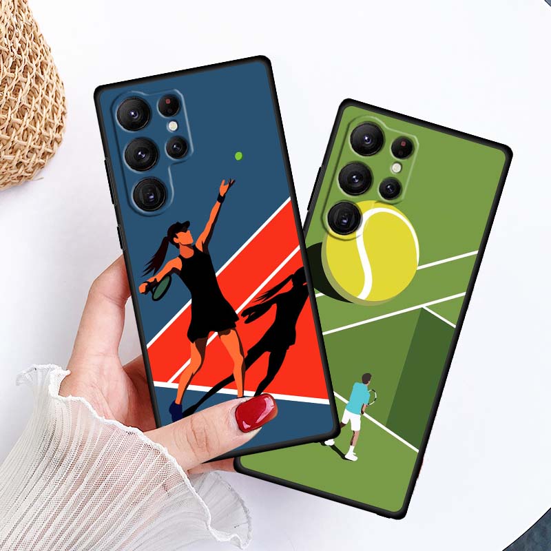 Чехол для телефона в спортивном стиле Для Samsung Galaxy S26 S25 S24 S23 S22 S21 S20 Ultra Plus FE 5G Черный Мягкий ТПУ