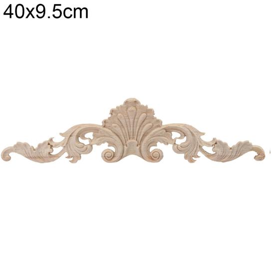Vintage Unpainted Wood Carved Corner Onlay Applique Furniture Home Decor Decal