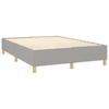 vidaXL Boxspringbettgestell Hellgrau 140x190 cm Stoff