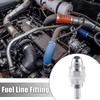 uxcell 2pcs Car Fuel Line Fittings 6AN Male Flare Bulkhead to 8mm Hose Barb