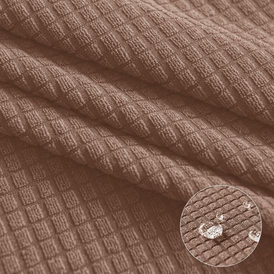 Чехол на подушку для обеденного уголка на колесах, водонепроницаемый, высокоэластичный, с текстурой частиц кукурузы, сплошной цвет, машина