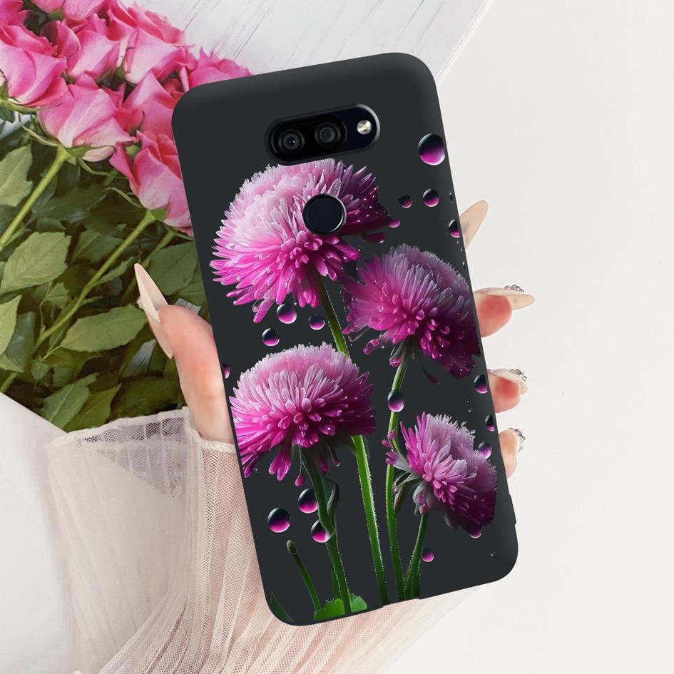 For LG K40s 2019 Case New Fashion Flower Butterfly Soft Silicone Matte Cover For LG K40s K 40s Funda on LGK40s Shockproof Bumper