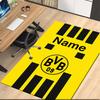 Custom Name Borussia Dortmund Printed Carpet Rug For Office Chair Living Room Bedroom Kitchen Room Decor Gifts