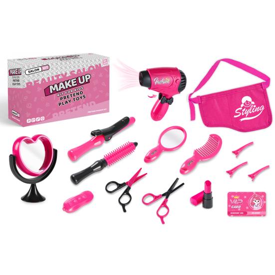 15 шт./компл., детский набор игрушек для волос, забавный дизайн с сумочкой, игровой домик, игрушки для маленьких девочек