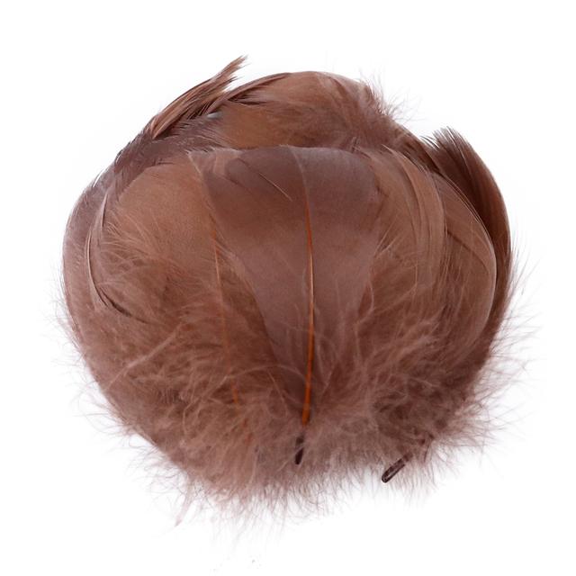 Натуральное гусиное перо 5-8 см, белый шлейф для изготовления ювелирных изделий, серег, свадебных украшений, перья для завязывания мух, 100 шт.