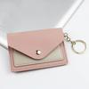 Fashion Slim Leather Wallet Business Credit Card Holder Short Purse Leather ID Card Holder Candy Color Bank Multi Slot Card Case