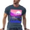 Genderfluid Pride Landscape TShirt Basic Breathable Solid Color TShirt