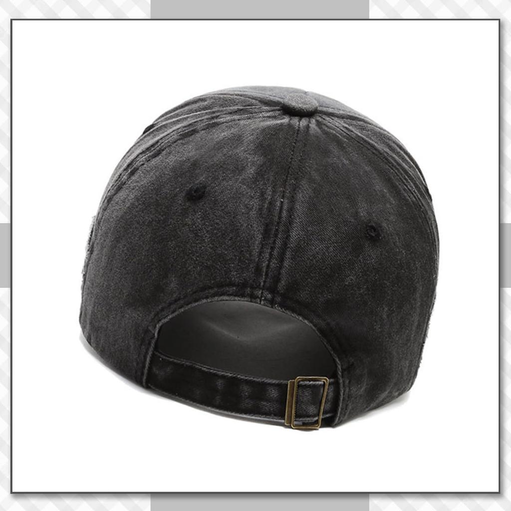 Хромированный журавль CB207 Деним с потертостями для мужчин и женщин (красный) Отделка шляпы/кепки, Регулируемая, Стильная, Повседневная, Весна/Лето,