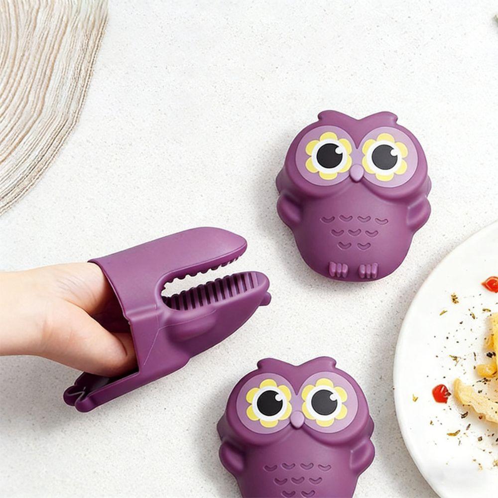 Non Slip Owl Oven Mitts Silicone Microwave Glove Creative Heat Insulated Mitts Hot Dish/Bowl