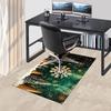 snowflake tree Crystal Velvet Office chair mat Area Rug - Non-Slip, Floor Mat, Office Desk Chair Rugs,Christmas Gift-1106104