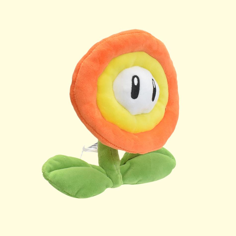 Super Mario Sunflower Yellow Star Orange Flame Flower Blue Ice Flower Pentagram Simulation Plush Doll
