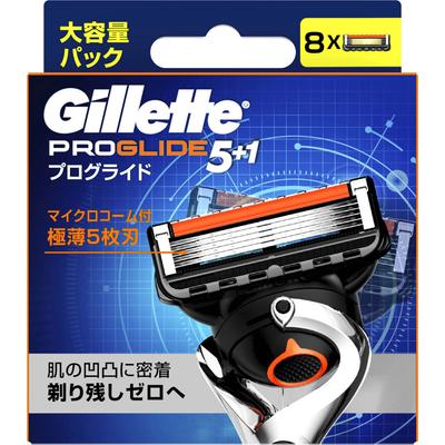 Gillette Proglide Manual, 8 сменных лезвий Мужские сменные лезвия Бритвы для мужчин Поместите использованное лезвие в пустое место в футляре и