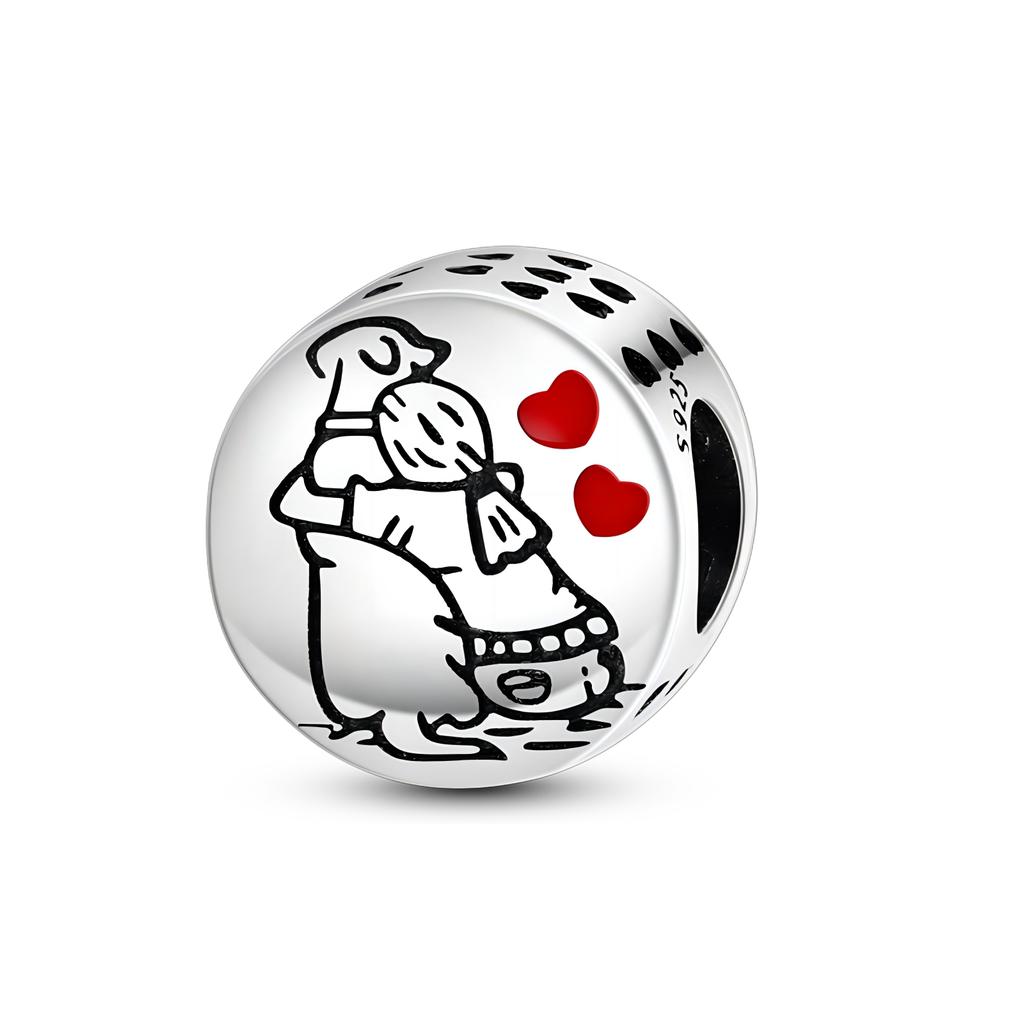 Charms Plata De Ley 925 Evil Blue Eyes Silver Sun Star Elk Dinosaur Flower Charm of Original Fits Women Anniversary DIY Jewelry