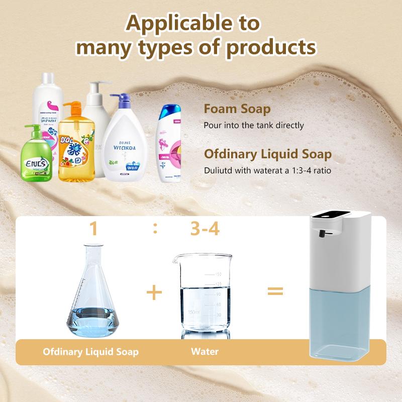 400 мл Новый Перезаряжаемый Модель Пена/Жидкость/Спрей Бесконтактный Электрический Автоматический Сенсорный Дозатор Мыла для Туалета Ванной Комнаты и Кухни