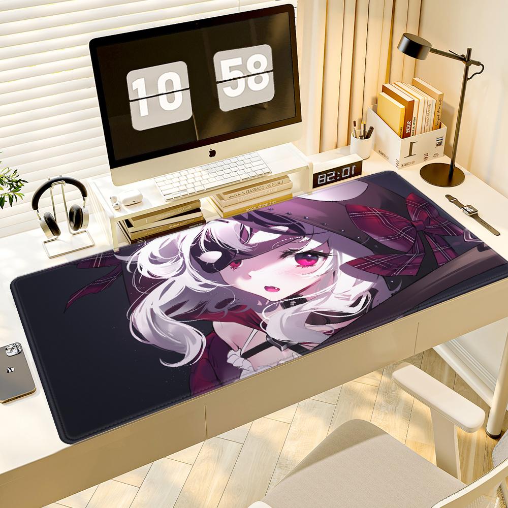 Anime Desk Mat Hololive Sakamata Chloe Large Mousepad Keyboard Extended Pads Kawaii Girl Mouse Pad Office Pc Rubber Mouse Mats