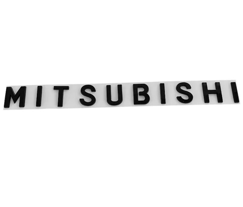 Car Head Hood Letter Logo Words Emblem Decals Sticker For Mitsubishi Outlander ASX Eclipse Cross Pajero Lancer EVO Delica Triton