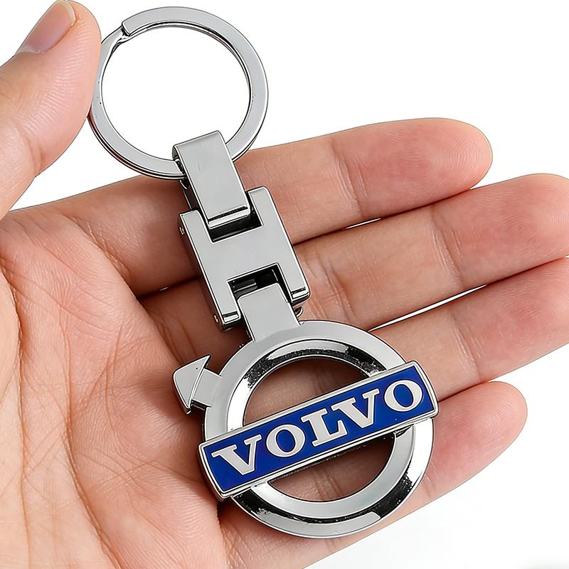 Volvo Автомобильный брелок 3D металлический логотип Брелок Прочный держатель для ключей для Volvo Xc60 Xc90 V40 V60 S60 V50 V90 S80 C40 XC40 V70 XC70 T6