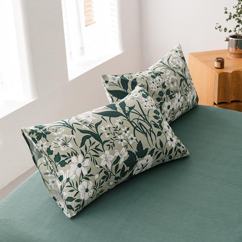 2 шт. наволочка из 100% хлопка наволочка с принтом для домашней кровати 48x74 см наволочка мягкая подушка Sham capa de almofada
