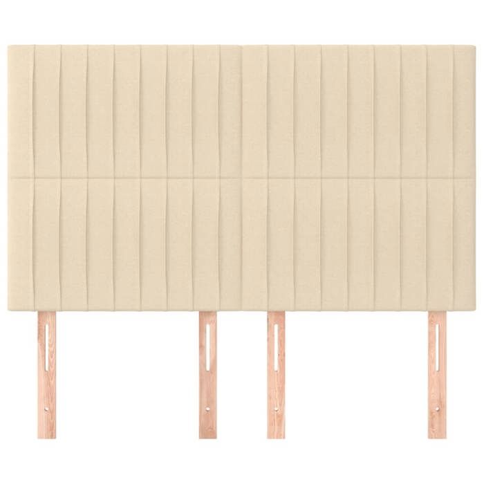 Tête de lit - Maison Exclusive - Crème - Hauteur réglable - 144 x 5 x 118/128 cm