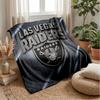 Фланелевое флисовое одеяло Las Vegas Raiders Уютное теплое плед для дивана кровати путешествий Всесезонное использование