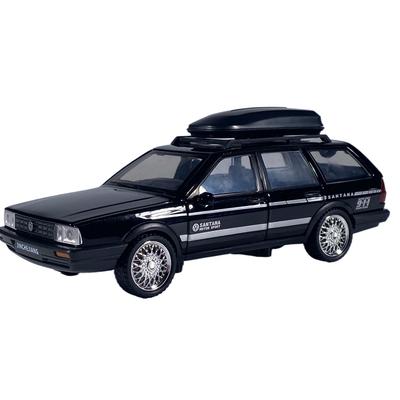 1/32 Volkswagen Santana Сплав Авант Универсал Модель автомобиля Литой металл Транспортное средство для путешествий Модель автомобиля Звуковая и световая симуляция Детская игрушка Подарок