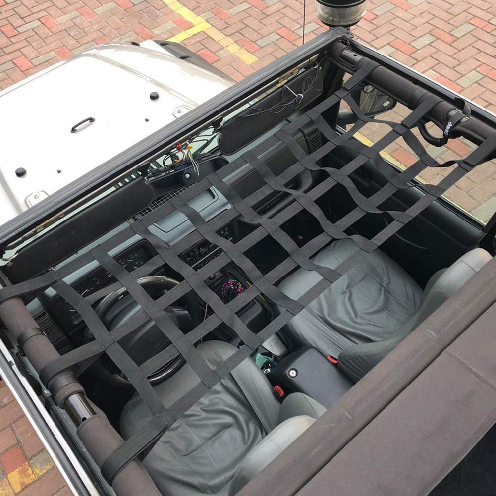 Car Auto Roof Rear Cargo Luggage Mesh Storage Net Holder Hammock for Wrangler