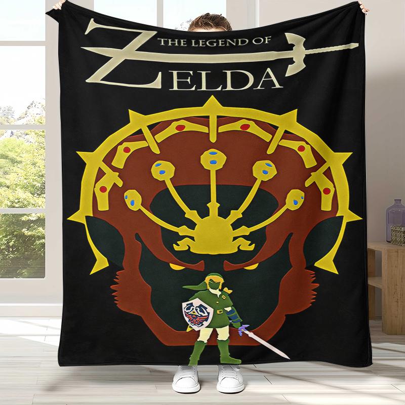 Ретро Z-Zelda Мультяшный Линк Игры Фланелевое Одеяло, Ультра Мягкий Теплый Плюшевый Плед для Дома Спальни Кровати Дивана Походного Пикника Ребенка