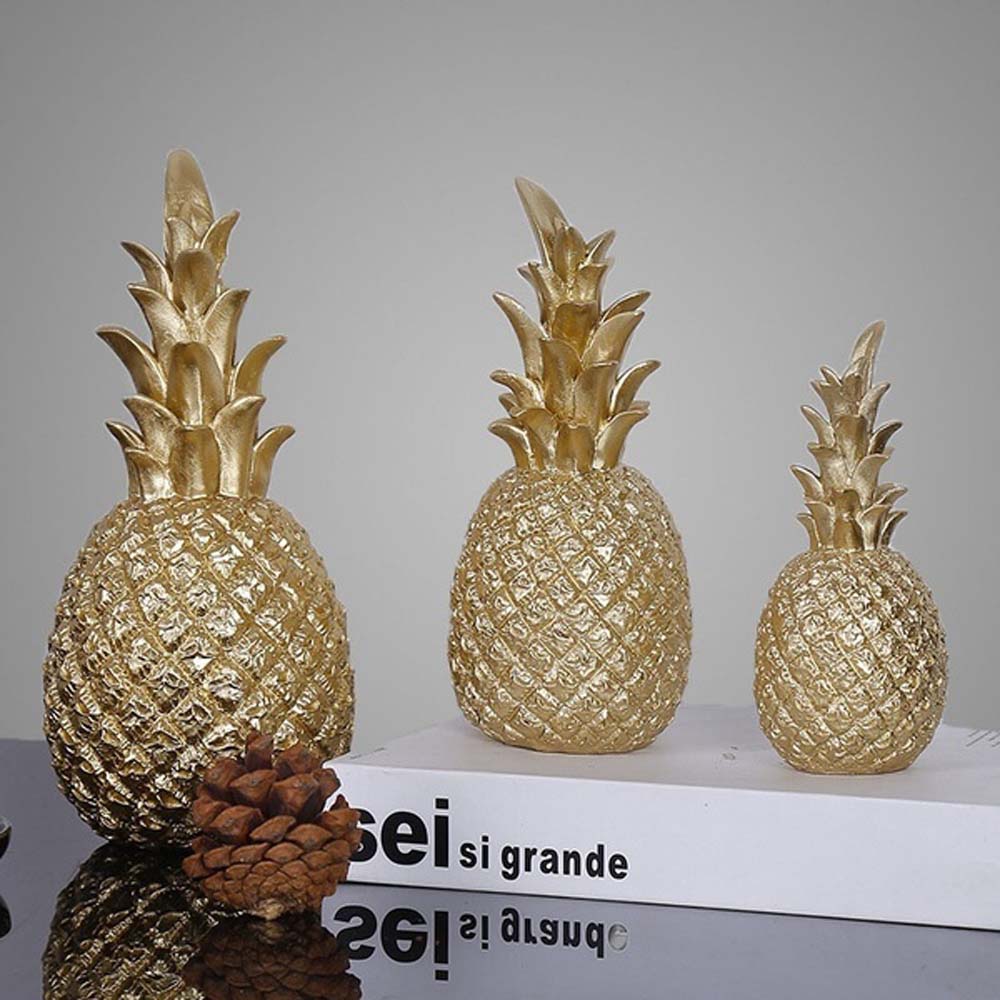 Nordic Resin Crafts Luxury Miniatures Pineapple Home Desk Decor Desk Ornaments Ornaments Decoration