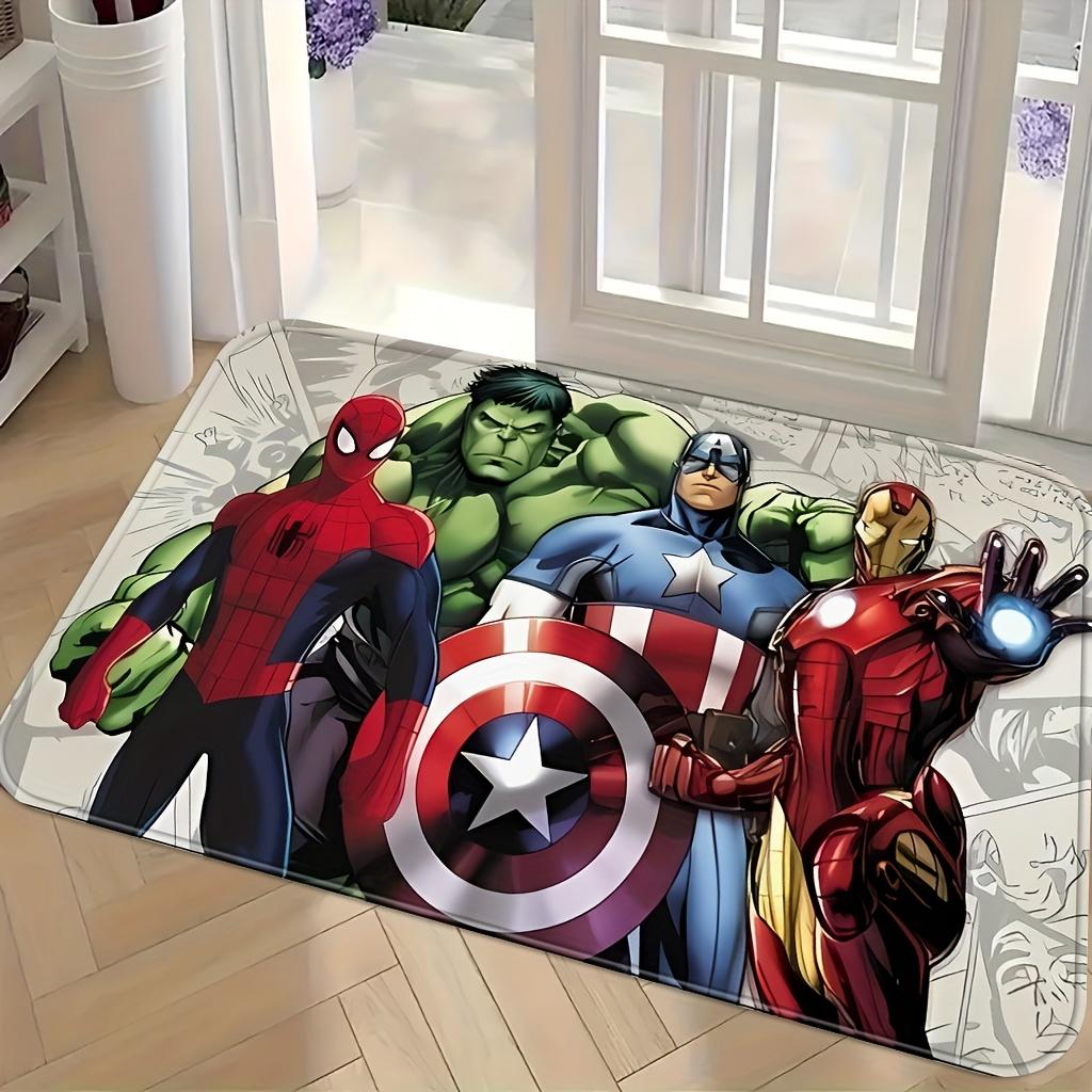 A Licensed Marvel Character Printed Mat, a Large Cartoon Anime Printed Doormat Suitable for Living Rooms, Bedrooms, Outdoor Ba