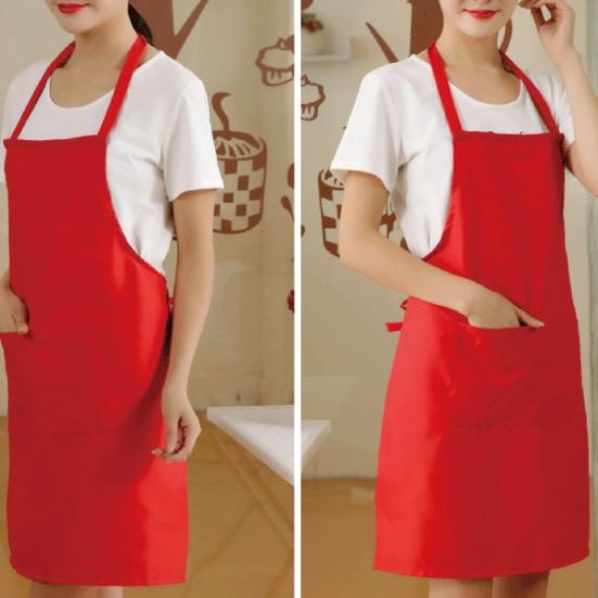 Фартук унисекс, долговечный рабочий фартук с карманами, регулируемые ремни, кухонный фартук для гриля, ресторана, бара, кафе