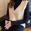 Women's Autumn and Winter Vest Ladies' Woolen Small Vest Layering Sweater Outer Wear Knitted Vest for Women Winter Outer Wear