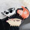 Bofeiya Fun Splicing Animal Hairpin Set - ацетатные зажимы для женщин из свиньи и коровы