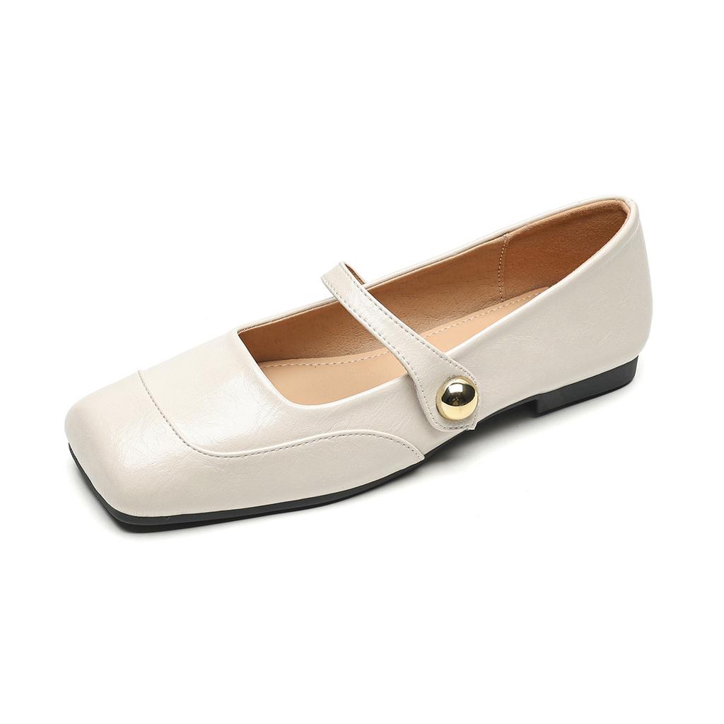 Weiwei girl 8929-6 ретро французские одинарные туфли женские балетки с квадратным носком и небольшим горлом с туфлями Мэри Джейн