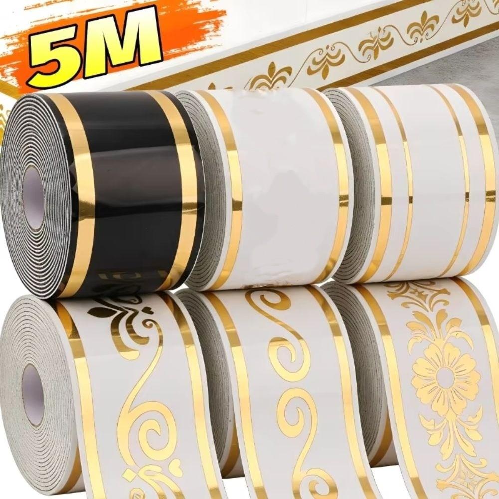 Thick Wall Border Waterproof Baseboard Trim Border Wall Stickers Living Room