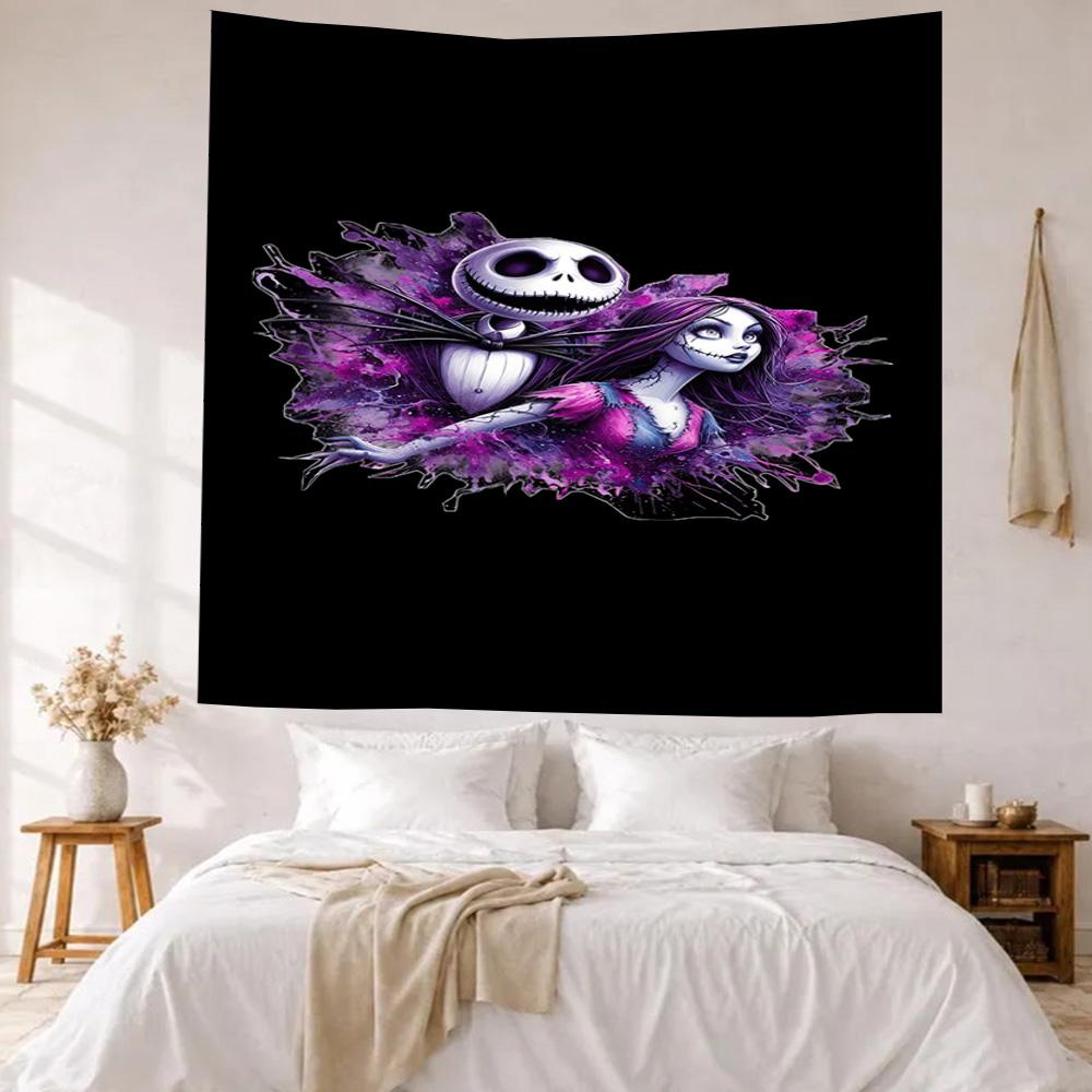 Christmas Nightmare Wall Decor Tapestry Art For Pet Memorial Birthdaywedding Party Backdrop Family Gift