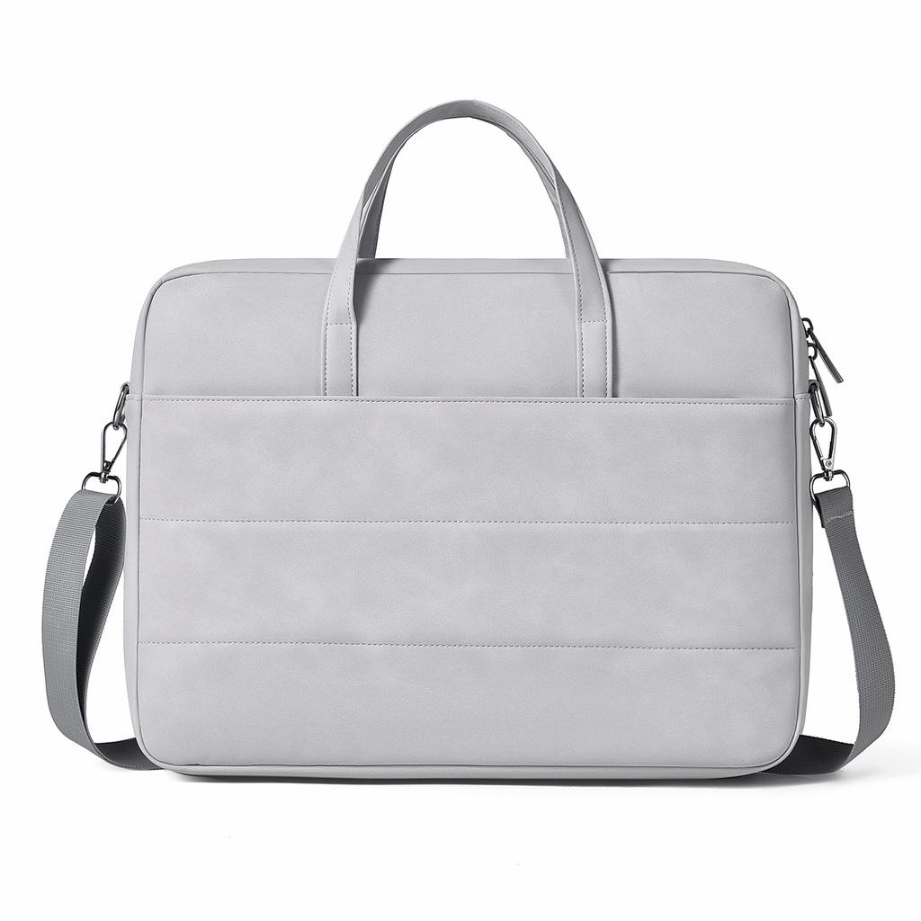 TS JYL laptop bag,Lightweight PU Laptop Bag 14 Inch Waterproof Shockproof Shoulder Briefcase