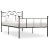 VidaXL Bed Frames Grey Metal 100 X 200 Cm