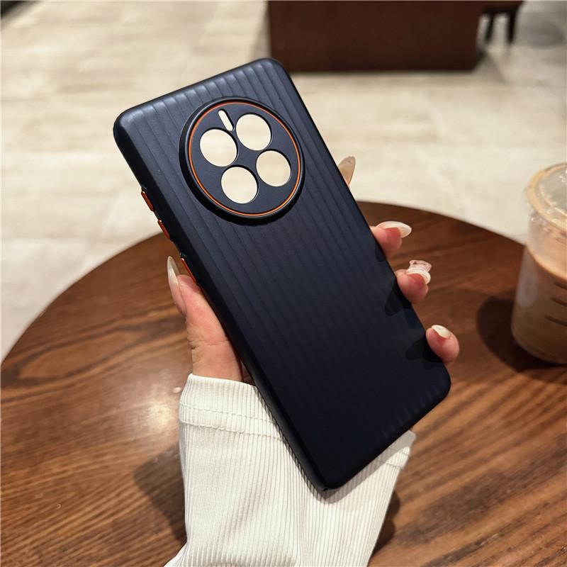 Для Huawei Mate 50 50E 40 40E 30 30E Pro Plus рифленое зернистое покрытие металлическая краска анти отпечатки пальцев ПК ударопрочный противоскользящий чехол-накладка