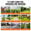 13FTx60FT Premium Heavy Duty Weed Barrier Landscape Fabric, 5OZ Woven Geotextile Fabric Under Gravel, High Permeability for Weed Blocker Weed Mat,
