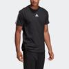 adidas Футболки Мужские Черные С Круглым Вырезом Средняя Прямая Посадка DT9955